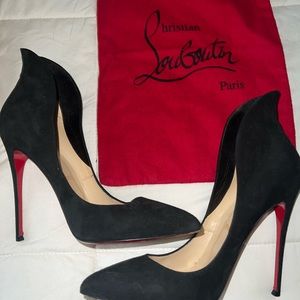 Christian Louboutin Mea Culpa 120 Suede Black